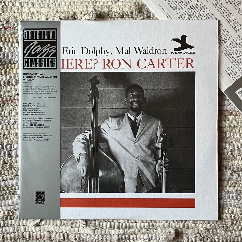 Ron Carter - “Where?” Vinyl LP
